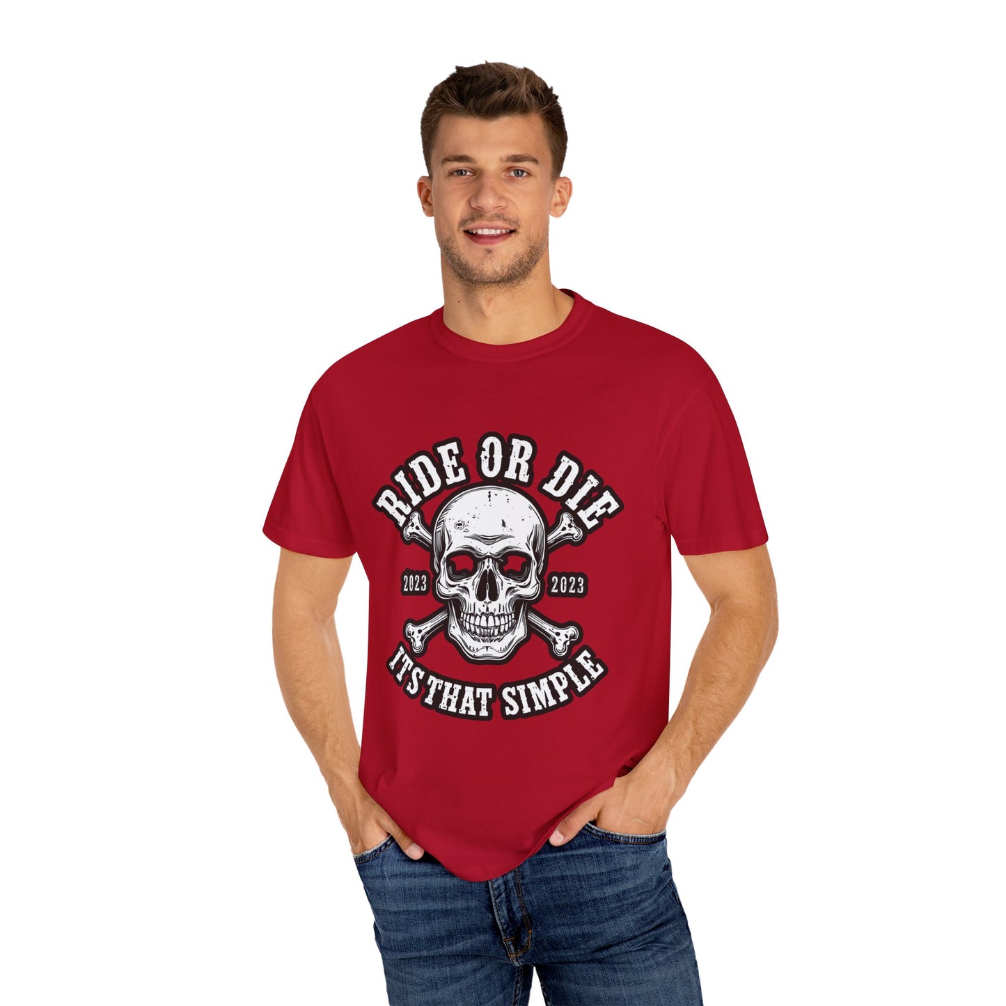 Biker Skull Ride or Die Unisex T-shirt - Men's Graphic Tee
