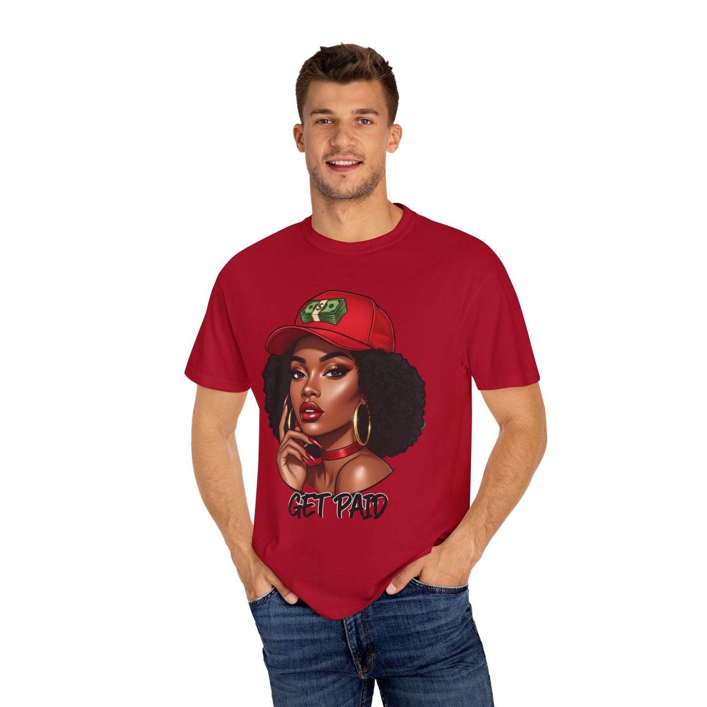 Black woman "get paid" Graphic T-Shirt