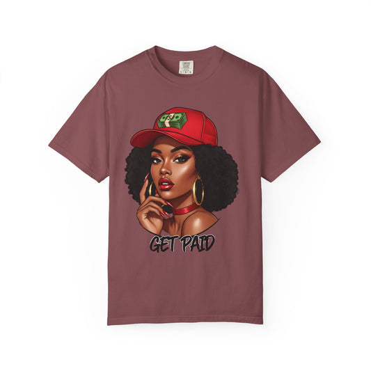 Black woman "get paid" Graphic T-Shirt