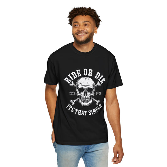 Biker Skull Ride or Die Unisex T-shirt - Men's Graphic Tee